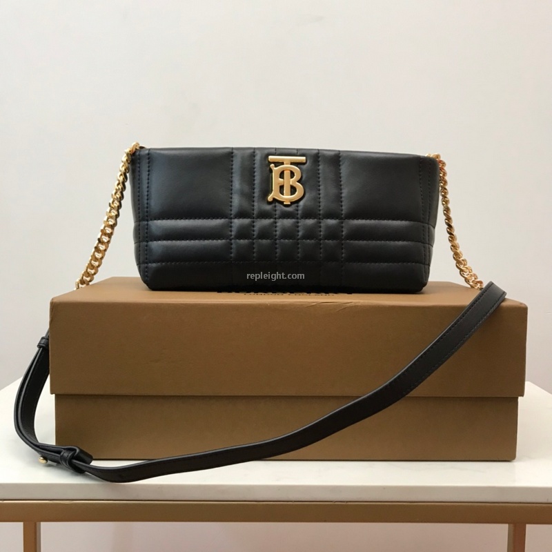 BURBERRY-80462251 버버리 페일 바닐라 스몰 퀼팅 램스킨 소프트 롤라 백