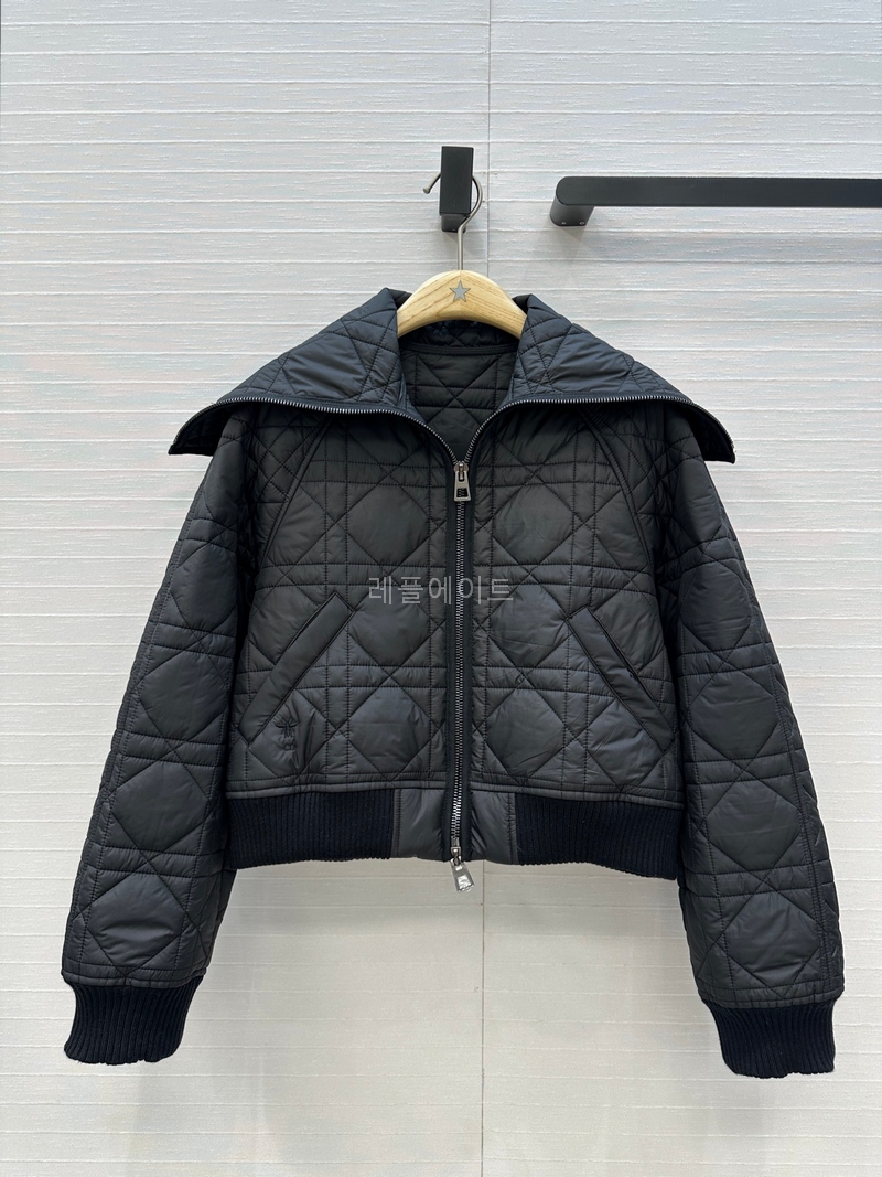 DIOR - 디올 557C46A2827_X9000 오버사이즈 칼라 매크로까나쥬 재킷