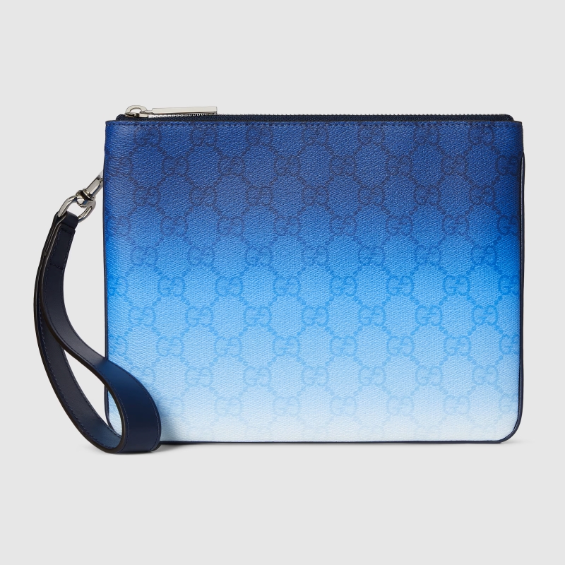 GUCCI-구찌 835708 FAERI 8473 그라데이션 블루 구찌 크로마 스몰 파우치