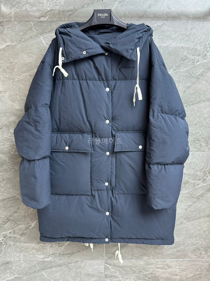 PRADA- 프라다 Soft canvas down parka