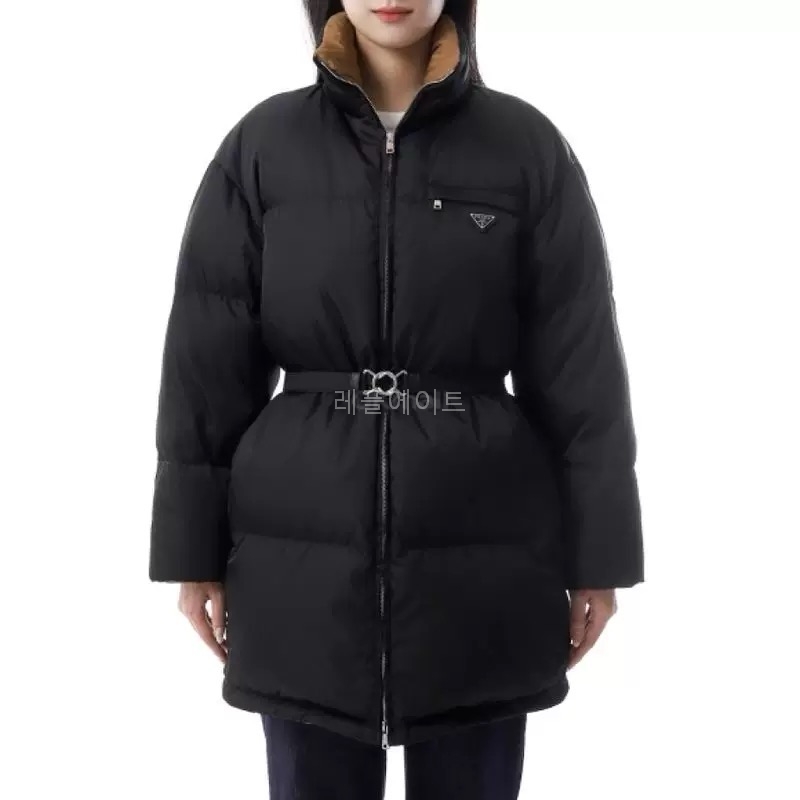 PRADA- 프라다 Prada triangle-logo Down Coat