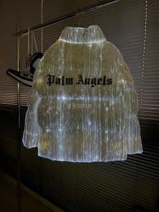 몽클레어-MONCLER Palm Angels MAYA 70 Down Jacket Puffer LED Light Glow Bright White 3-M-L