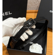 CHANEL-샤넬 가죽 벨트 Quilted Lambskin Belt (20mm)