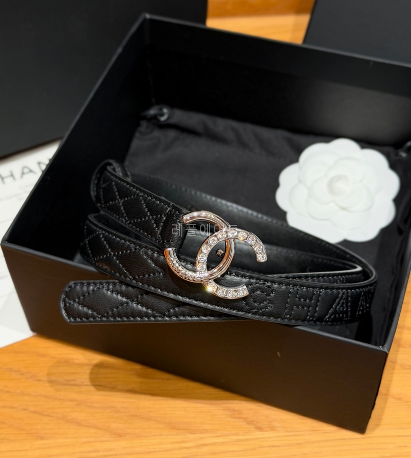 CHANEL-샤넬 가족 벨트 Quilted Lambskin Belt (20mm)