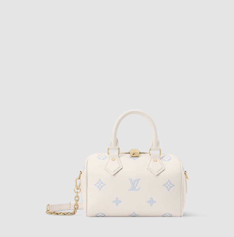 LOUIS VUITTON-루이비통 M28314 모노그램 앙프렝뜨스피디 반둘리에 20 밀키화이트&블루