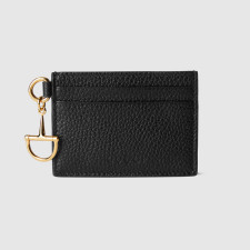 GUCCI-구찌 855651 AAFDM 1000 구찌 블랙 하프 홀스빗 카드 케이스