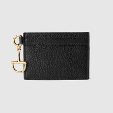 GUCCI-구찌 855651 AAFDM 1000 구찌 블랙 하프 홀스빗 카드 케이스