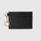 GUCCI-구찌 855651 AAFDM 1000 구찌 블랙 하프 홀스빗 카드 케이스