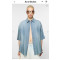 아크네-ACNE FN-MN-SHIR000855 로고 스탬프 버튼업 셔츠
