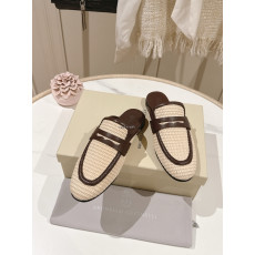 브루넬로 쿠치넬리 Brunello Cucinelli  261MZQ9C3212 테크노 라피아 가죽 뮬