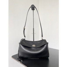 발런시아가 BALENCIAGA 7897722AA4U1000 여성 로데오 핸드백 미디엄 블랙