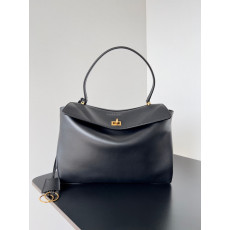 발런시아가 BALENCIAGA 7897722AA4V1000 여성 로데오 핸드백 미디엄 블랙
