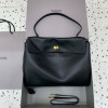 발런시아가 BALENCIAGA 7897442AA4V1000 여성 로데오 핸드백 라지 블랙